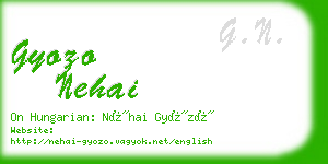 gyozo nehai business card